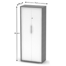 Szekrény zárral, grafit/fehér, RIOMA NEW  TYP 31