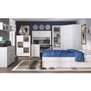 Komód typ 43,  fehér craft, ANGEL