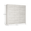 Szekrény Typ 22 3D, fehér craft, ANGEL