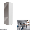 Szekrény a beépíthető hűtőhöz Aurora D60ZL, fehér, szürke