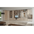 TV szekrény üveg, DTD laminált, tölgy sonoma, DUNAJ  TYP6