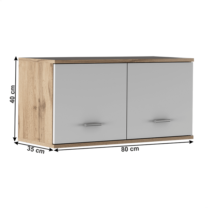 Szekrénymagasító TYP 8, wotan tölgy/fehér, CYRIL