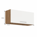 Felső szekrény, lancelot tölgy/ fehér extra magas fényű HG , VEGA 80 GU-36  1F