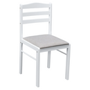 Étkezőgarnitúra 1+4, fehér/bézsesszürke, SOMIN