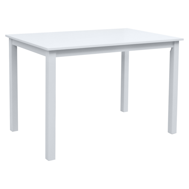 Étkezőgarnitúra 1+4, fehér/bézsesszürke, SOMIN