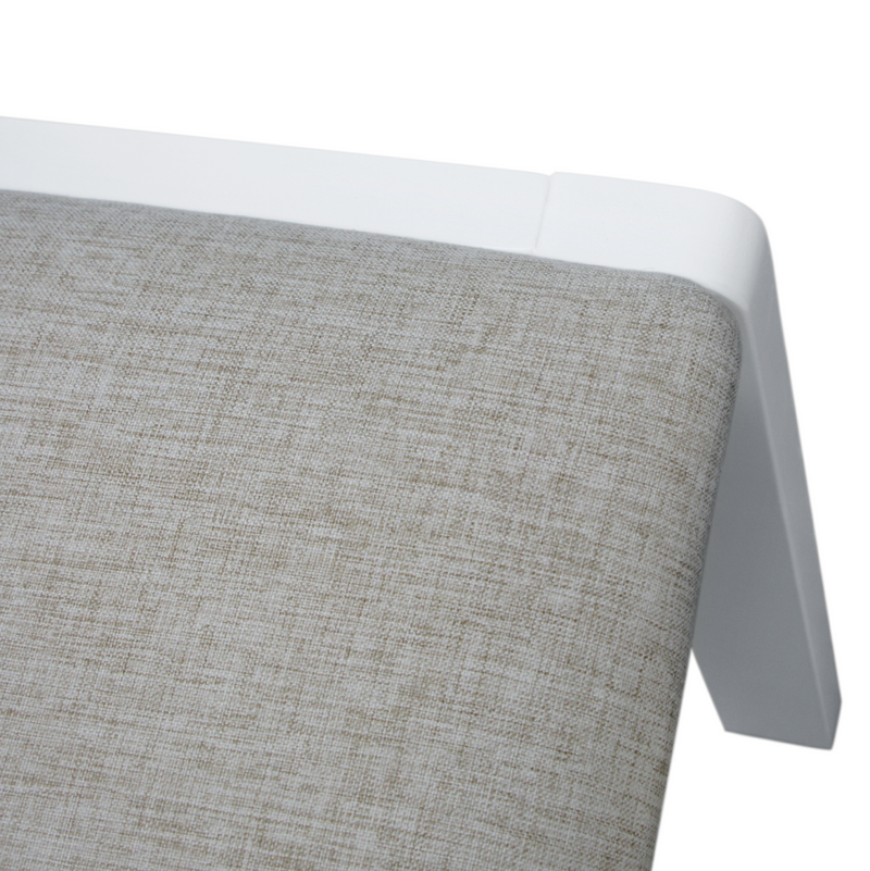 Étkezőgarnitúra 1+4, fehér/bézsesszürke, SOMIN