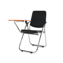 Írólapos szék, fekete/natúr, SONER