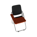 Írólapos szék, fekete/natúr, SONER