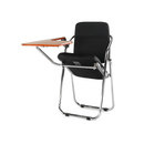 Írólapos szék, fekete/natúr, SONER