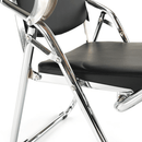 Írólapos szék, fekete/natúr, SONER