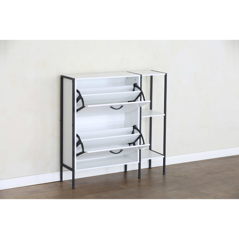 Cipősszekrény, fehér, SOVIO