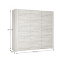 Hálószoba garnitúra, (szekrény, ágy 160x200, 2x éjjeliszekrény), fehér craft, ANGEL