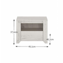 Hálószoba garnitúra, (szekrény, ágy 160x200, 2x éjjeliszekrény), fehér craft, ANGEL