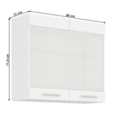 Felsőszekrény, fehér, SPLIT 80 GS-72 2F