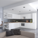 Alsó sarokszekrény, fehér, SPLIT 89x89 DN 1F BB