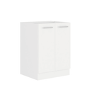 Alsószekrény, fehér, SPLIT 60 D 2F BB