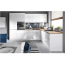 Alsószekrény, fehér/fehér extra magasfényű, jobbos, AURORA D601F