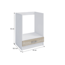 alsószekrény, tölgy sonoma/fehér, FABIANA S - 60KU