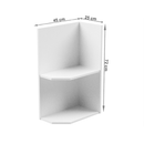 Alsószekrény, fehér, jobbos, AURORA D25PZ