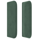 vidaXL sötétzöld bársony rugós ágy matraccal 100 x 200 cm