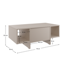 Dohányzóasztal, kasmír, STANDO STD02