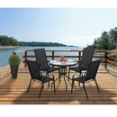 Rakásolható szék, sötétszürke/fekete, ALDERA