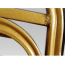 Rakásolható szék, zöld/matt arany keret, ZINA 2 NEW