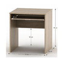 Íróasztal kihúzható billentyűzettartóval, tölgy sonoma, TEMPO ASISTENT NEW 023