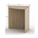 íves sarokasztal, tölgy sonoma, TEMPO ASISTENT NEW 024