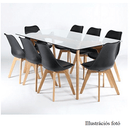 Szék, fekete/bükk, BALI 2 NEW