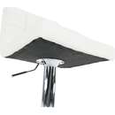 Bárszék, fehér textilbőr/króm, KANDY NEW