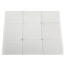 Bárszék, fehér textilbőr/króm, KANDY NEW