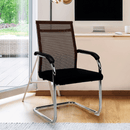 Tárgyalószék, fekete/barna, ESIN