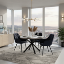 Design fotel, fekete Velvet szövet, VERIO NEW