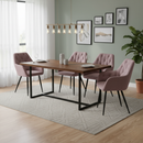 Design fotel, rózsaszín Velvet szövet, VERIO NEW