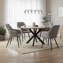 Design fotel, szürke Velvet szövet, VERIO NEW