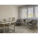 Dohányzóasztal, króm/átlátszó üveg, LEONEL