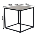 Konzolasztal , tölgy/fekete, JAKIM NEW TYP 1