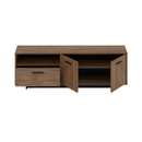 RTV asztal, bolzano tölgy/fekete, DELIS P