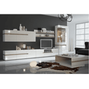 Polc, fehér - extra magas fényű HG/trufla sonoma tölgy, LYNATET 60