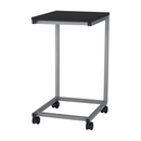 Kisasztal, fekete/fém ezüst, MANNY