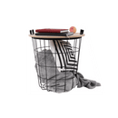 Kisasztal, természetes minta/fekete, NANDO