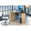 Sarok PC asztal, tölgy sonoma, KALIMERO