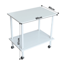 Kisasztal, matt fehér, LABON