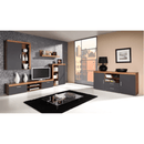 RTV asztal, szilva/szürke grafit, CHERIS 8