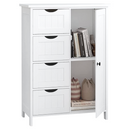 Szekrény/polcállvány, fehér, STORMI