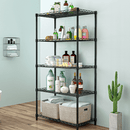 Polcállvány, 5 polcos, fekete, SUER TYP 2