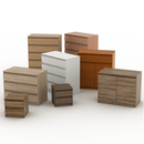 4 fiókos komód, fehér, HANY NEW 014