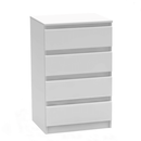 4 fiókos komód, fehér, HANY NEW 014