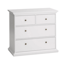 Komód, DTD fóliázott/MDF festett, fehér, PARIS 76716